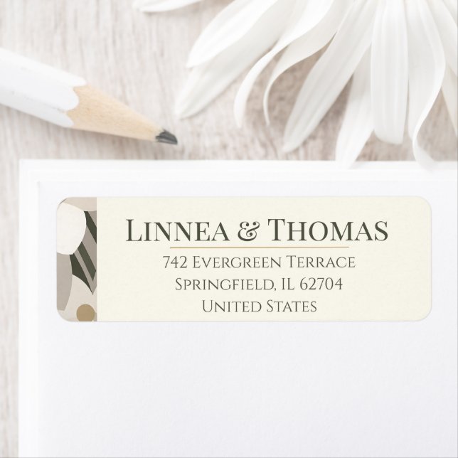 Neutral Beige Abstract Modern Editorial Wedding (Insitu)