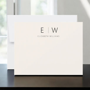 Neutral Beige Elegant Modern Minimalist Thank You