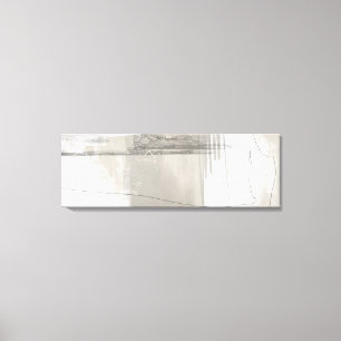 Neutral Beige Grey Modern Minimalist Abstract Canvas Print