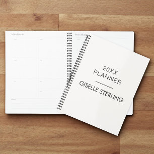 Neutral Beige Real Estate Modern Business Planner