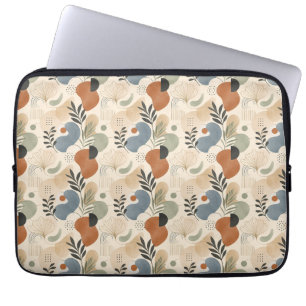 Neutral Boho Abstract Laptop Sleeve