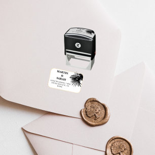 Neutral Boho Botanical Wedding Self-inking Stamp