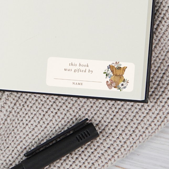 Neutral Boho Nursery Baby Shower Book Gifted By (Creator Uploaded)