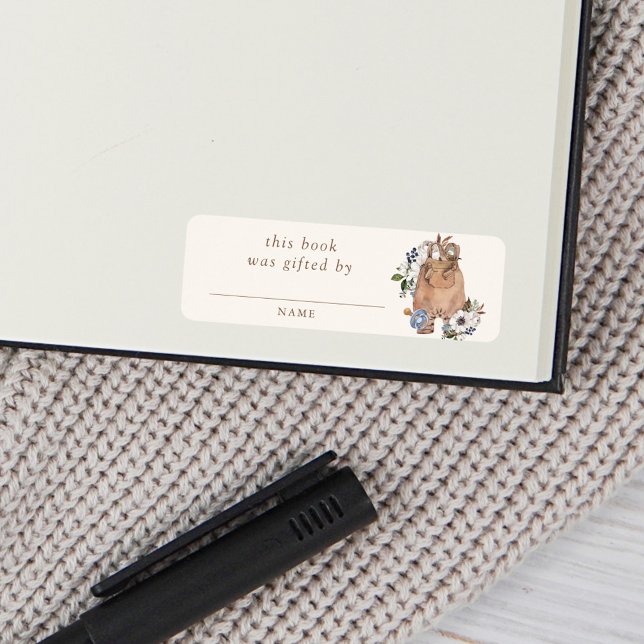 Neutral Boho Nursery Baby Shower Book Gifted By (Creator Uploaded)