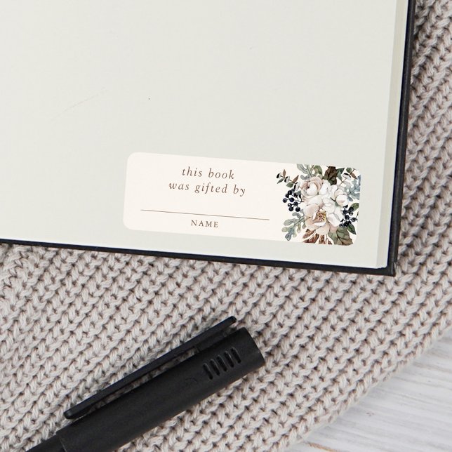 Neutral Boho Nursery Baby Shower Book Gifted By (Creator Uploaded)