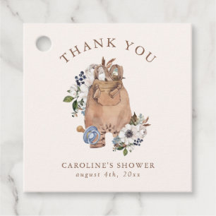 Neutral Boho Nursery Baby Shower Thank You Favour Tags