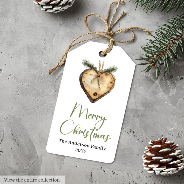 Neutral Boho Rustic Holiday Gift Tag Template (Neutral Boho Rustic Holiday Gift Tag Template

)