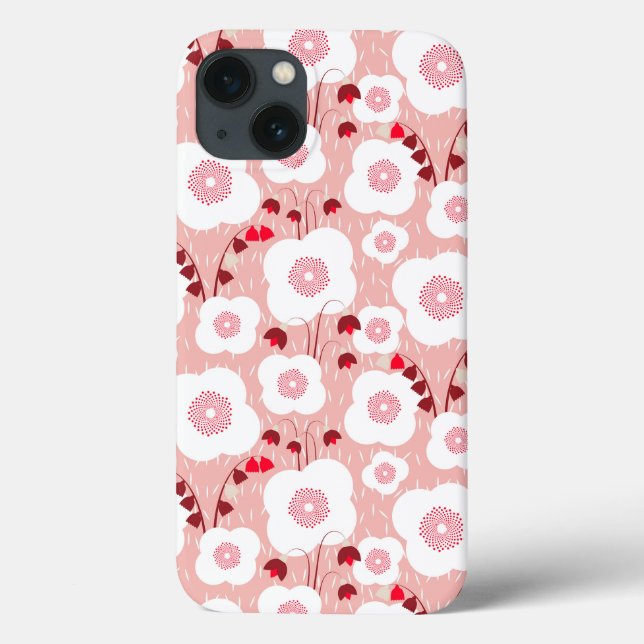 Neutral Botanicals - Poppies pink Case-Mate iPhone Case (Back)