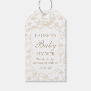 Neutral Bow Baby Shower Gift Tag