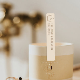 Neutral Candle Tamper-proof Seal With Logo Labels