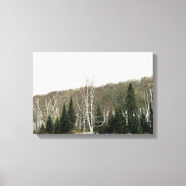 Neutral Canvas Wall Art - Winter Landscape (Front)