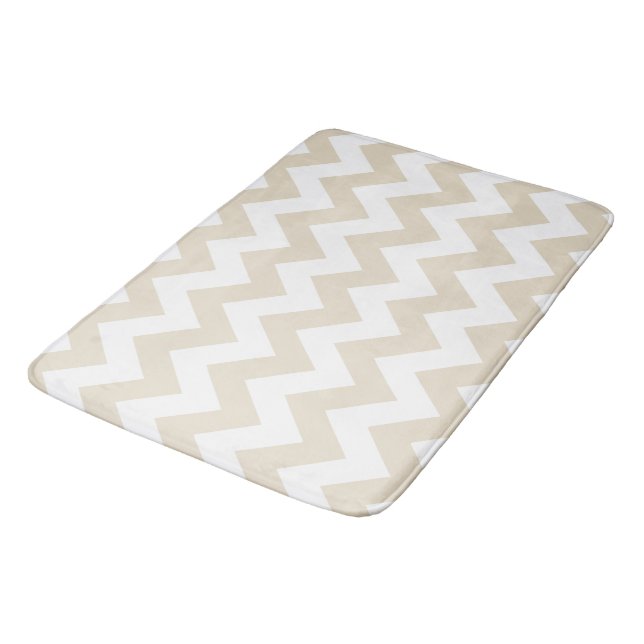 Neutral Chevrons Bath Mat (Angled)