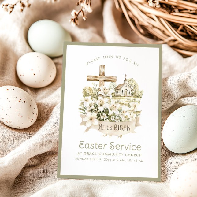Neutral Church | Easter Service Invitation (Creator Uploaded)