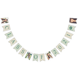 Neutral Class of 2021 Graduation Photo Template Bunting