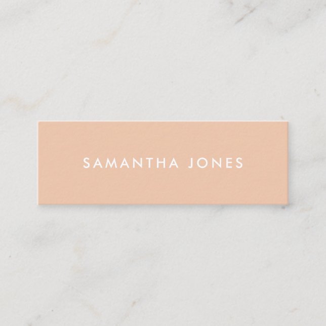 Neutral Classic Personalised Mini Business Card (Front)