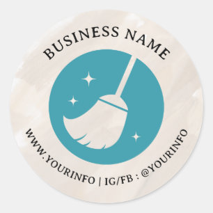 Neutral Cleaning Service Logo Sticker