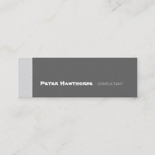 Neutral Colour Simplistic Consultant  Minimal Mini Business Card
