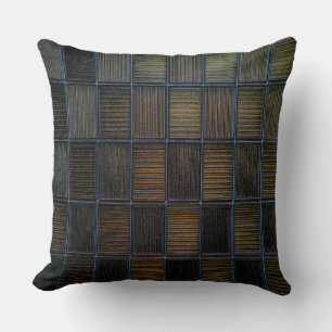 Neutral Coloured Block Corduroy Look Cushion