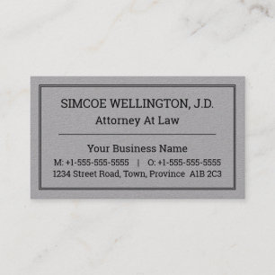 Neutral, Conservative & Dapper Business Card