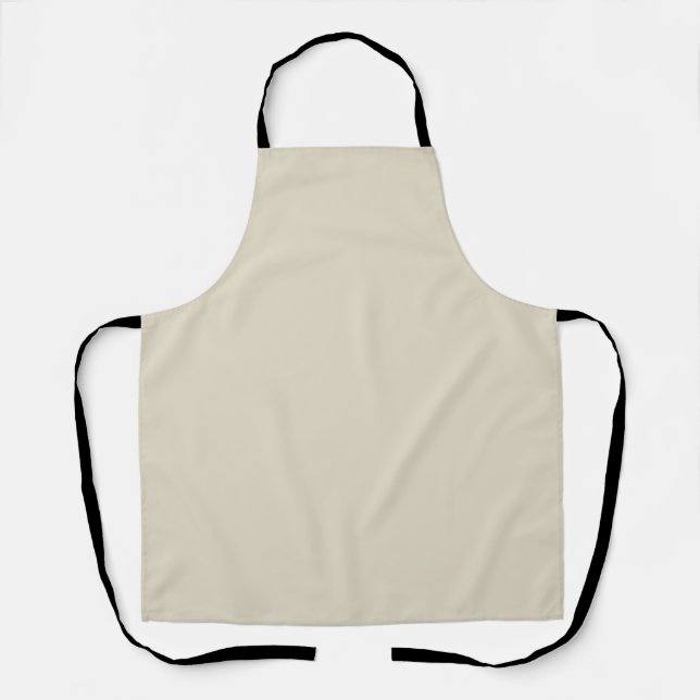 Neutral Cream Off White Solid Colour 011W Apron (Front)