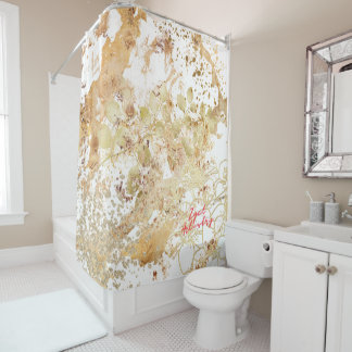 Neutral Creamy Beige Shower Curtain Liner