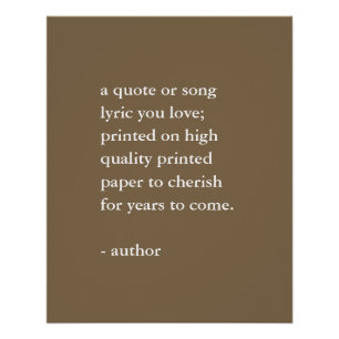 Neutral Custom Quote Print