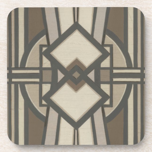 Neutral Deco Panel I Coaster (Front)