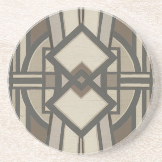 Neutral Deco Panel I Coaster (Front)