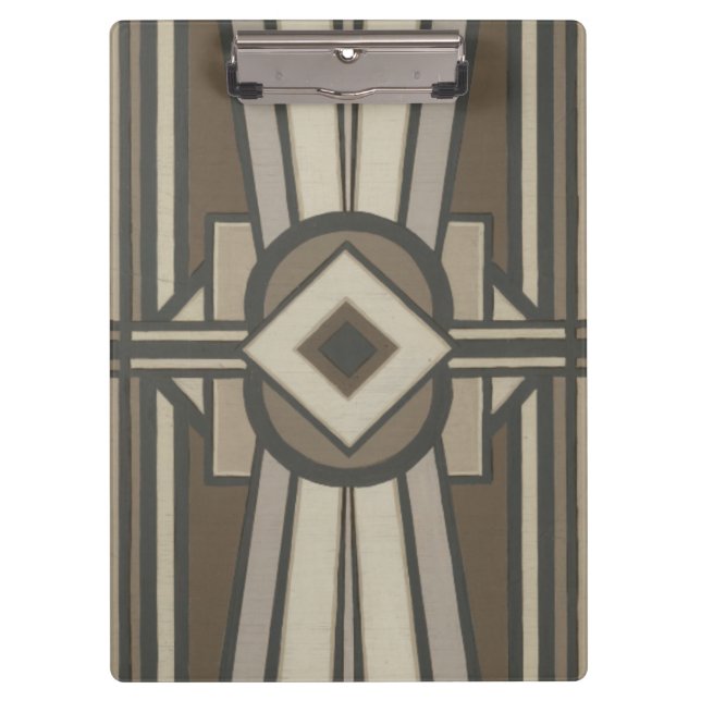 Neutral Deco Panel II Clipboard (Front)