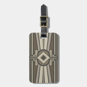 Neutral Deco Panel II Luggage Tag