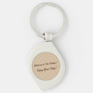 Neutral Design Cottage Guest Rental Vacation House Key Ring