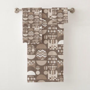 Neutral Earth Brown Nordic Scandinavian Bath Towel Set