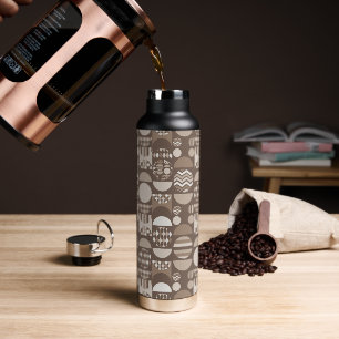 Neutral Earth Brown Nordic Scandinavian  Water Bottle