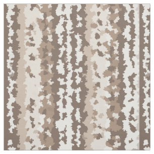 Neutral Earth Camo Irregular Abstract Design Fabric