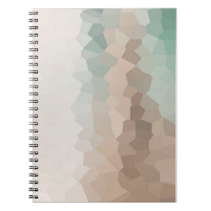 Neutral Earth Tone Mosaic Abstract Art Notebook