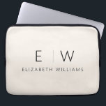 Neutral Elegant Modern Minimalist Monogram Name Laptop Sleeve<br><div class="desc">Enhance your iPad's style and protection with our Classic Elegant Modern Minimalist Monogram iPad Sleeve. Merging timeless sophistication with contemporary minimalism, this meticulously designed accessory elevates your tablet experience. Crafted with precision and attention to detail, this iPad sleeve is not just a practical item; it's a personalised statement of refined...</div>