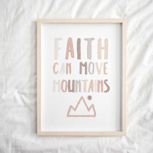 Neutral Faith can move your mountains poster