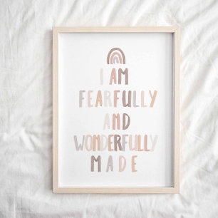 Neutral Fearfully and wonderfully made print