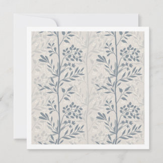 Neutral Floral Silhouette Elegant Minimal Art Card