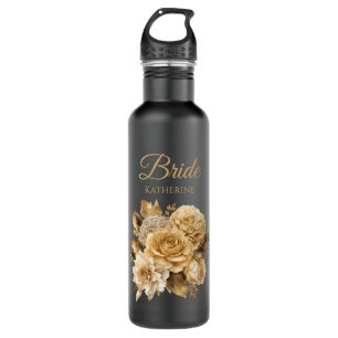 Neutral Flower Bouquet-Bride- 710 Ml Water Bottle