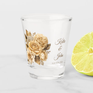 Neutral Flower Bouquet-Money/shot Dance- Shot Glass
