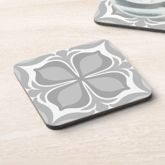 Neutral geolmetrical tiles coaster (Left Side)