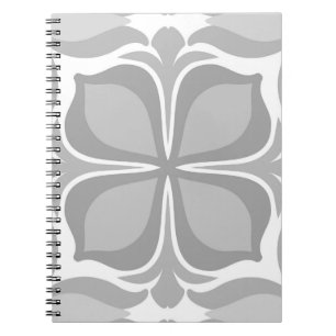 Neutral geolmetrical tiles notebook