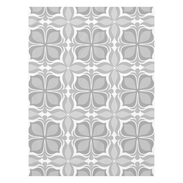 Neutral geolmetrical tiles tablecloth (Front)