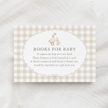Neutral Gingham Silly Goose Books for Baby