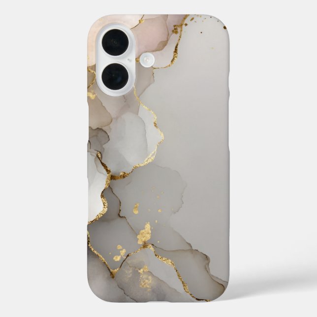 Neutral & Gold Marble  Case-Mate iPhone Case (Back)