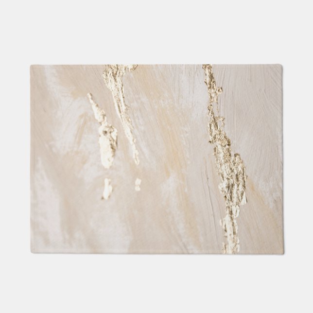 Neutral Golden Background Doormat (Front)