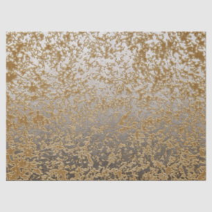 Neutral Goldish and Silvery Toned Abstract Crackle Tissue Paper