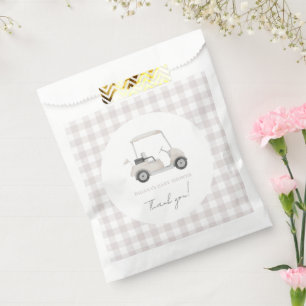 neutral golf baby shower party favour bags