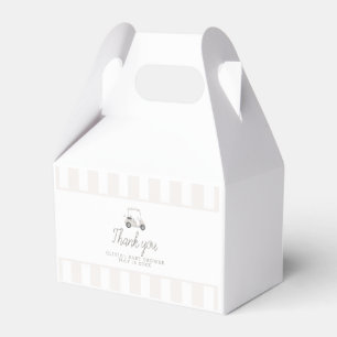 Neutral golf cart favour box